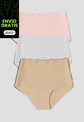 Cachetero Paq X3 Mujer Rosa FI 5534 Formas Intimas