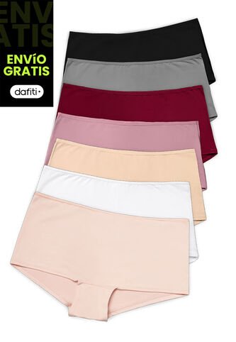 Cachetero Paq X7 Mujer Multicolor FI 16971 Formas Intimas