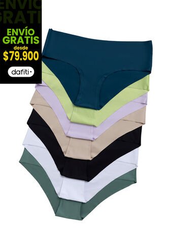 Cachetero Paq X6 Mujer Multicolor FI 3711 Formas Intimas