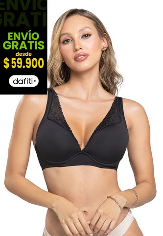 Brasier Mujer Negro FI 100951 Formas Intimas