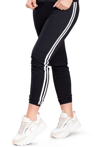 Pantalón Sudadera Mujer Negro FI 91628 Formas Intimas