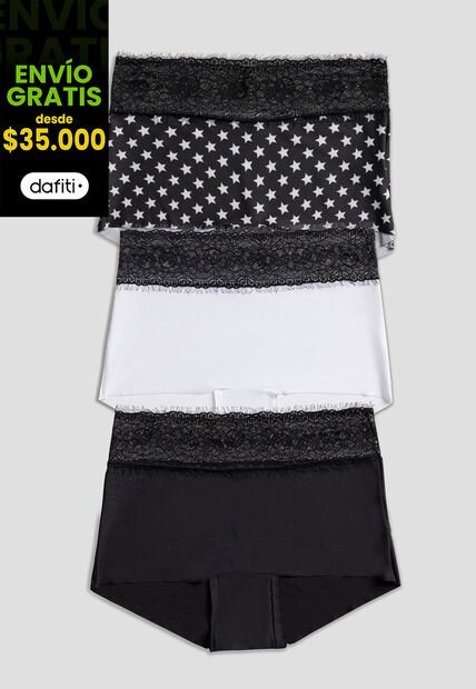 Cachetero Paq X3 Mujer Multicolor FI 100947