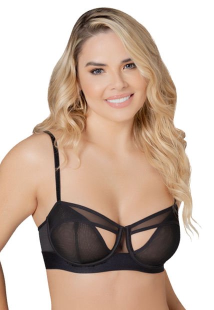 Brasier Mujer Negro Fi 5543