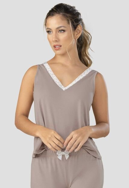 Camisilla Interior Mujer Gris FI 100349