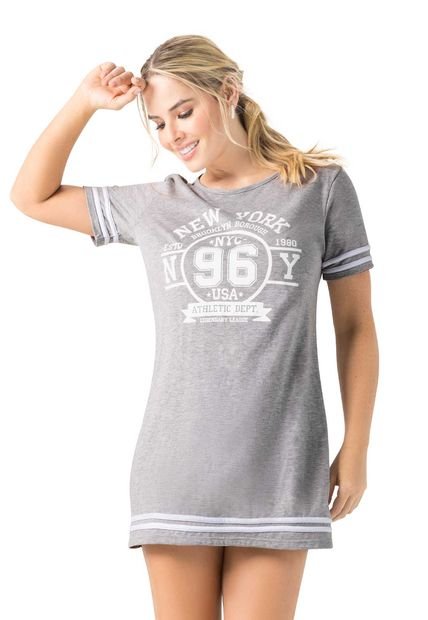 Vestido Gris Jaspe FI 1090