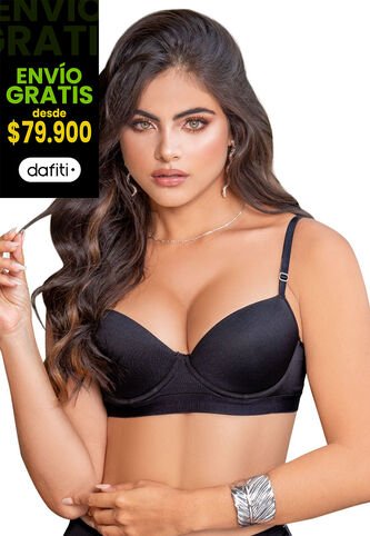 Brasier Mujer Negro FI 83255 Formas Intimas