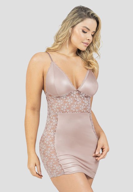 Baby Doll Vestido Mujer Rosado Fi 103034