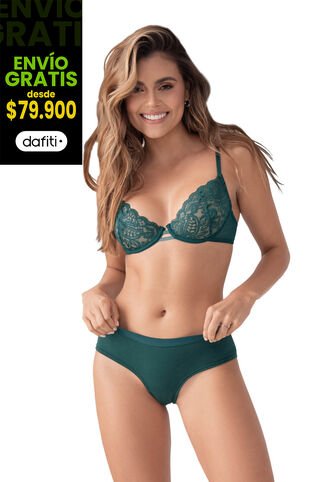 Bralette Verde Botella FI 90727 Formas Intimas