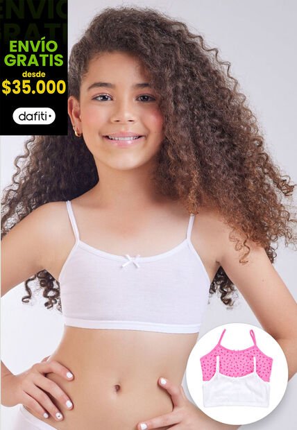 Top Paq X2 Niña Infantil Blanco Fi 96330