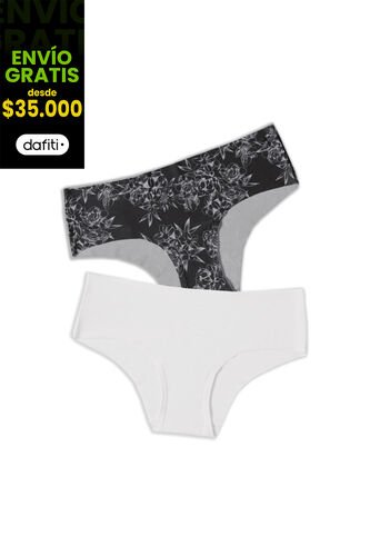 Cachetero Paq X2 Mujer Multicolor Fi 101485 Formas Intimas