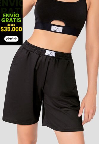Short Mujer Negro Fi 106415 Formas Intimas