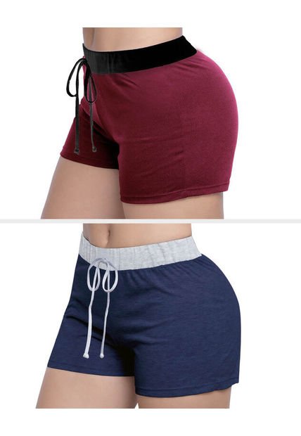 Short Set X2 Rojo-Azul FI 70180