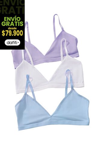 Top Paq X3 Mujer Multicolor FI 96396 Formas Intimas