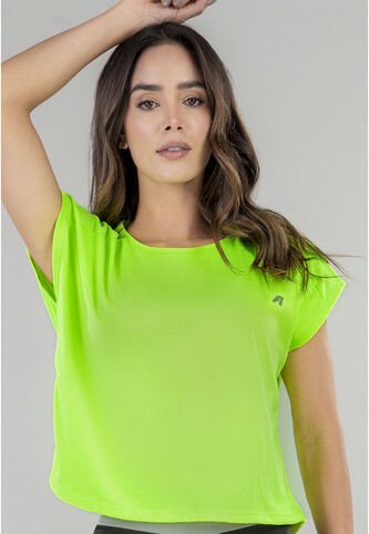 Camiseta Mujer Verde Neón FI 16981 Formas Intimas