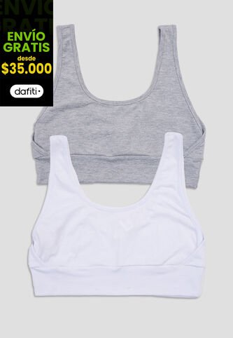 Top Paq X2 Mujer Bicolor Fi 110003 Formas Intimas