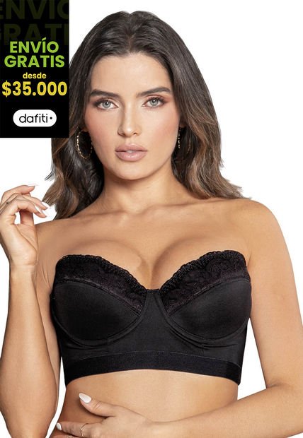 Bustier Mujer Negro Fi 96142