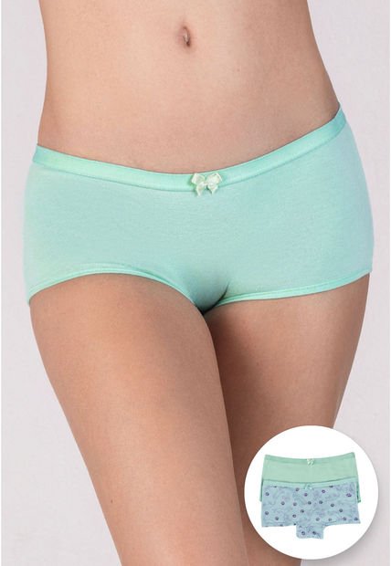Bóxer Paq X2 Infantil Azul Claro FI 10005423