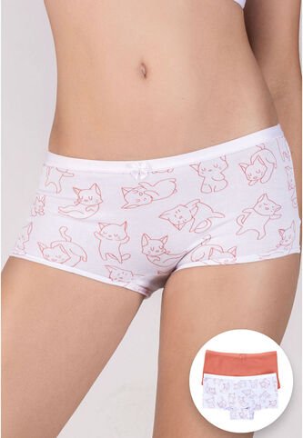 Bóxer Paq X2 Infantil Palo De Rosa FI 10005423 Formas Intimas