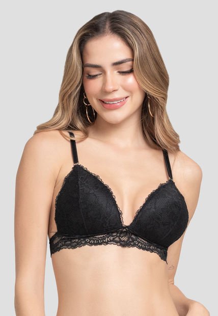 Brasier Mujer Negro Fi 104169
