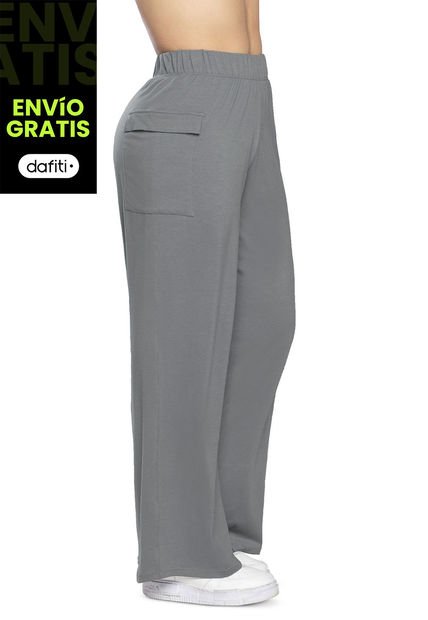Pantalón Sudadera Mujer Gris FI 7338