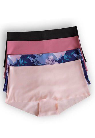 Cachetero Paq X4 Mujer Multicolor Fi 90693 Formas Intimas