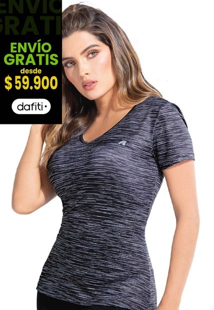 Camiseta Mujer Negro FI 77687