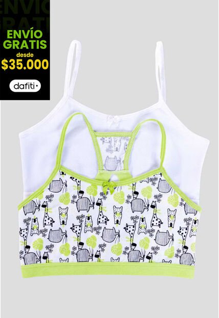 Top Paq X2 Infantil Verde Menta FI 79155