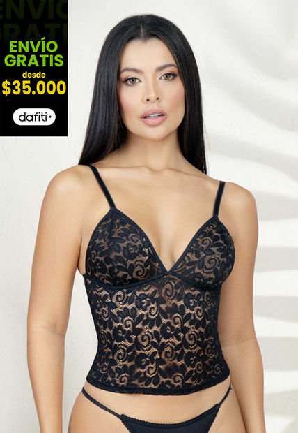 Top Mujer Negro FI 543