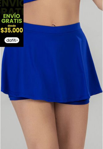 Falda Short Mujer Azul Rey FI 92903 Formas Intimas