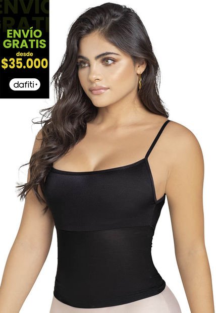Camisilla Interior Mujer Negro FI 92486