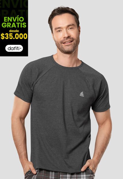 Camiseta Hombre Negro Cross FI 105946