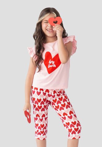 Pijama Infantil Femenino Multicolor Fi 106735 Formas Intimas