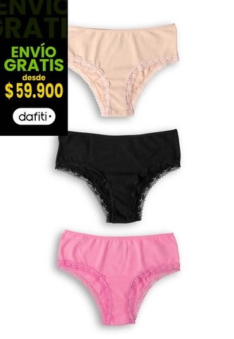Cachetero Paq X3 Multicolor2 FI 96690 Formas Intimas