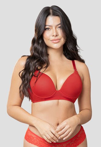 Brasier Mujer Rojo Fi 103874 Formas Intimas
