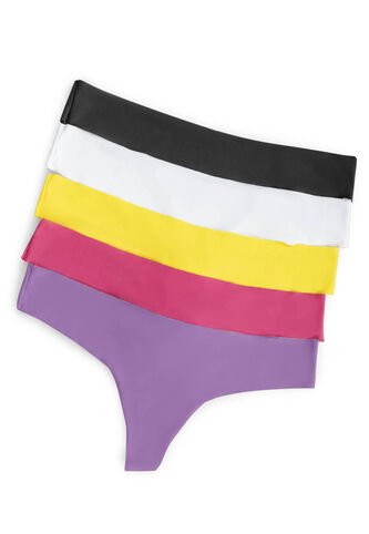 Brasilera Paq X5 Mujer Multicolor FI 4930 Formas Intimas