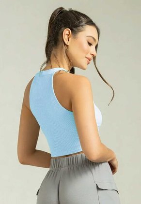 Crop Top Mujer Azul Baby Fi 111703