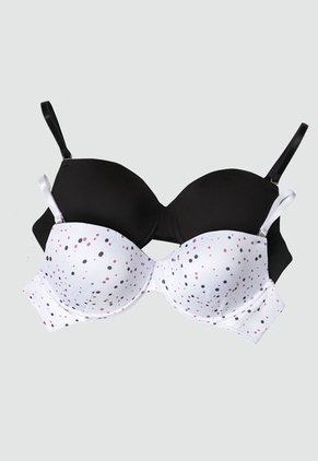 Brasier Paq X2 Mujer Negro FI 88913