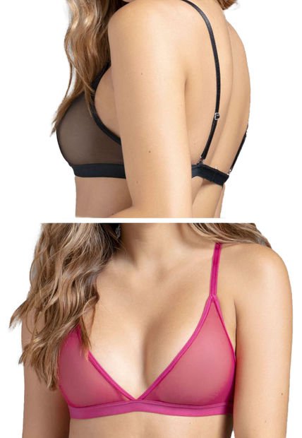 Bralette Paq X2 Mujer Multicolor Fi 32954