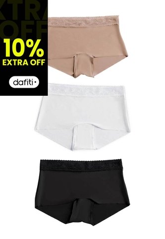 Cachetero Paq X3 Mujer Multicolor FI 100524 Formas Intimas
