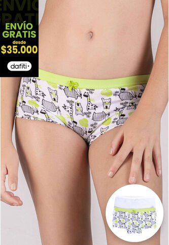 Bóxer Paq X2 Infantil Lima FI 79156 Formas Intimas