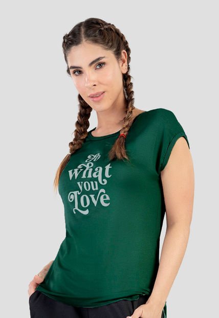 Camiseta Mujer Verde Botella Fi 92714