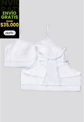Top Paq X2 Infantil Blanco FI 96166 Formas Intimas