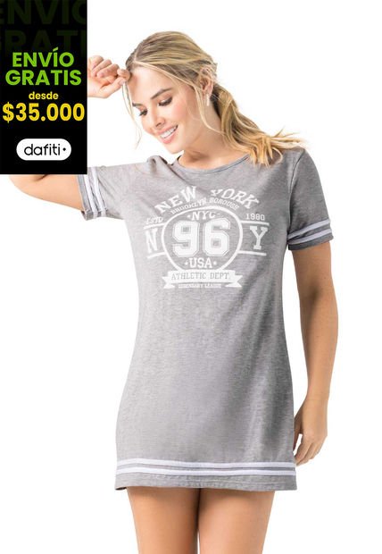 Vestido Gris Jaspe FI 1090