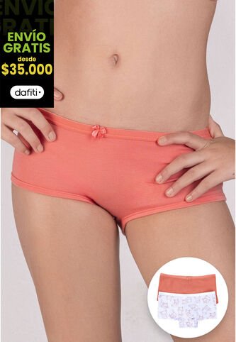 Bóxer Paq X2 Infantil Mandarina FI 10005423 Formas Intimas