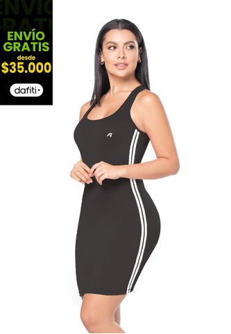 Vestido Mujer Negro FI 3012 Formas Intimas