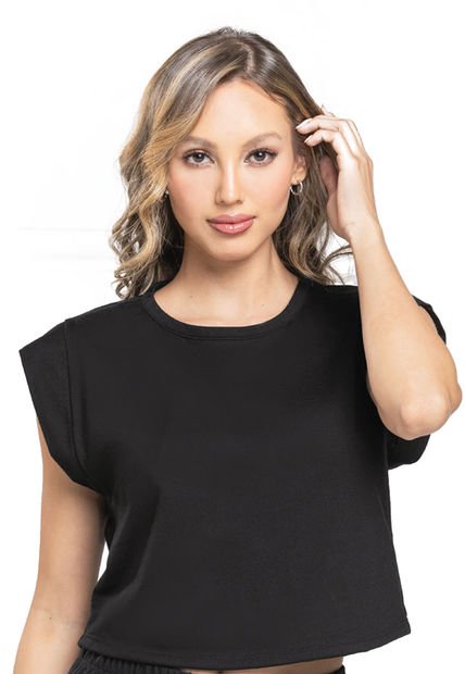 Camiseta Mujer Negro Fi 100893