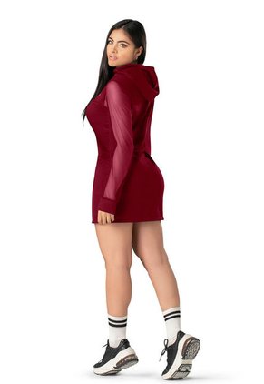 Vestido Mujer Vinotinto Fi 88799