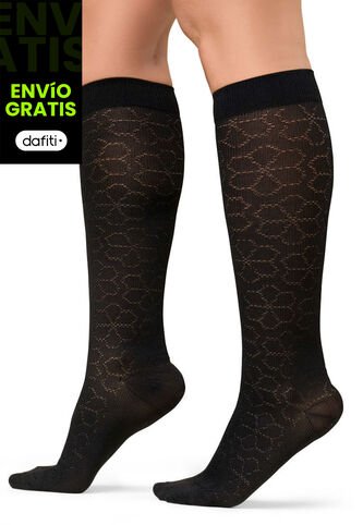 Medias De Compresión Mujer Negro Fi 7960 Formas Intimas