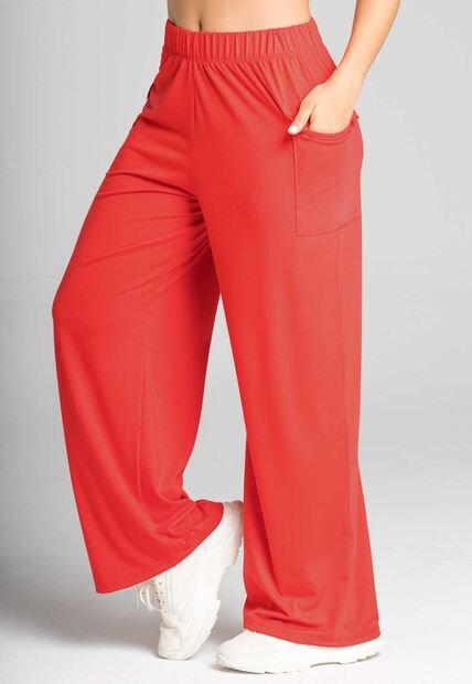 Pantalón Sudadera Mujer Rojo FI 7338