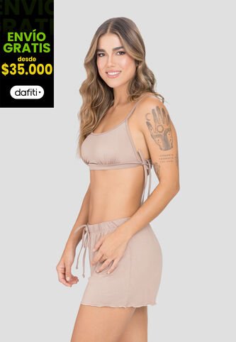 Pijama Mujer Mocca Fi 103927 Formas Intimas